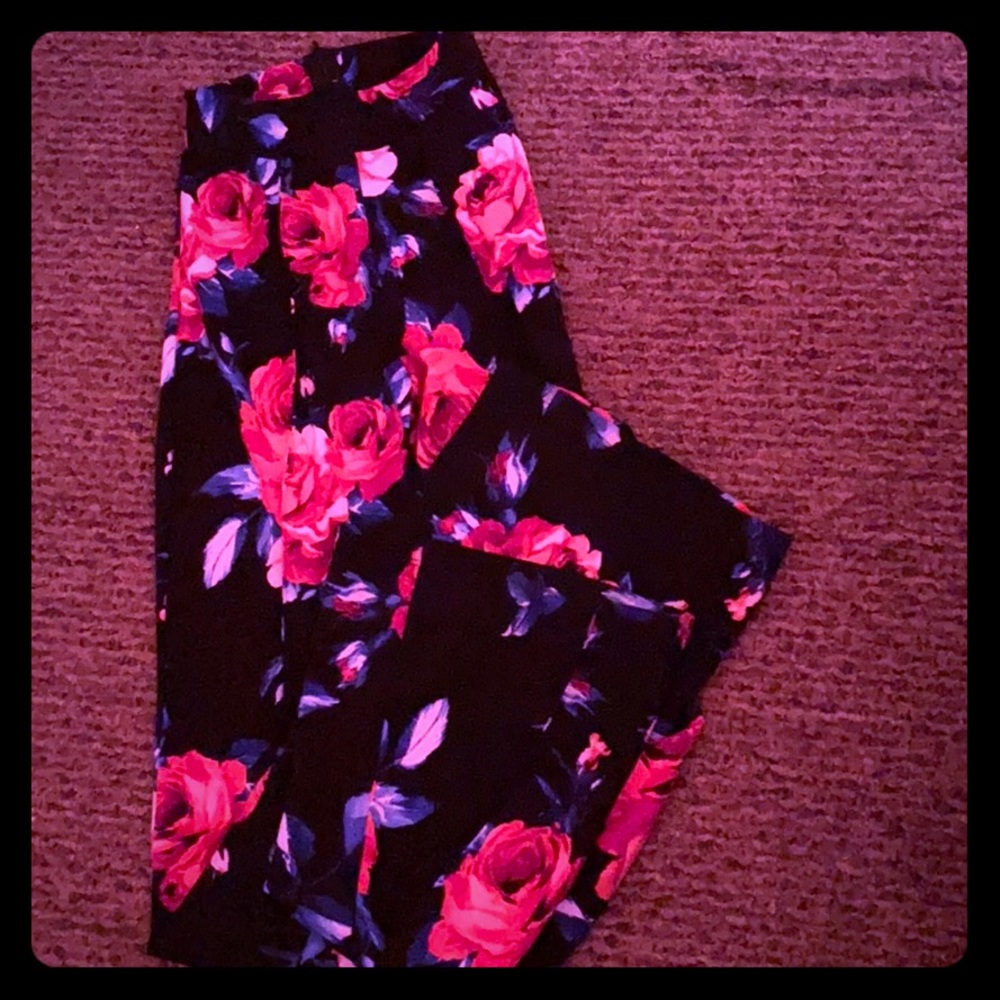 Floral dress pants